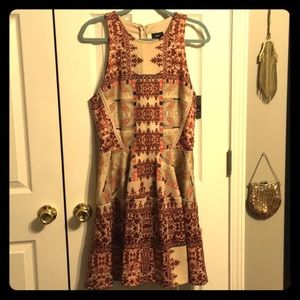 Printed a-line dress